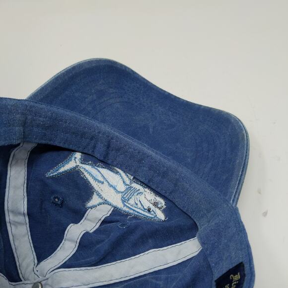 Distinctive Headwear Men's Florida Twill Strapback Hat Embroidered Shark Blue - Picture 10 of 11